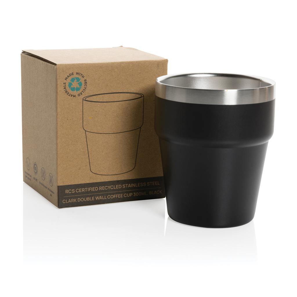 Ceașcă de cafea RCS cu pereți dubli, 300ml Clark  black