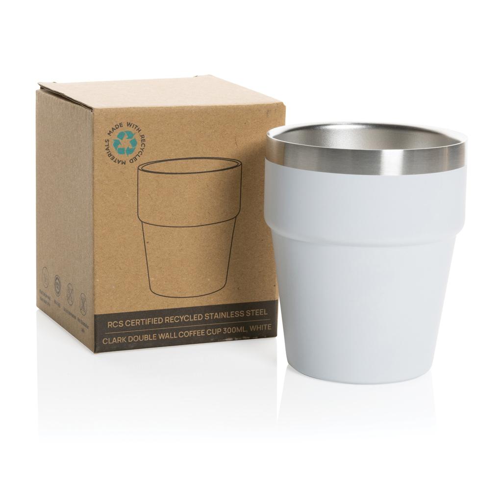 Ceașcă de cafea RCS cu pereți dubli, 300ml Clark  transparent