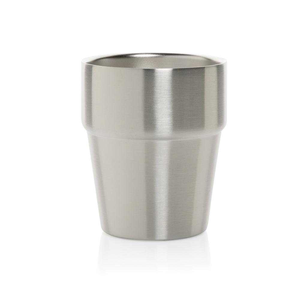 Ceașcă de cafea RCS cu pereți dubli, 300ml Clark  silver