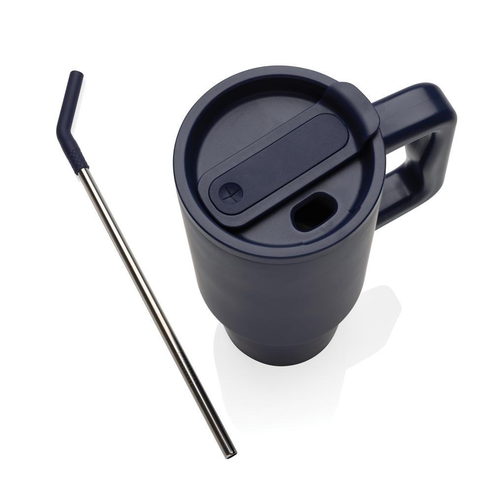 Pahar deluxe din oțel inoxidabil reciclat RCS, 900ml Embrace navy