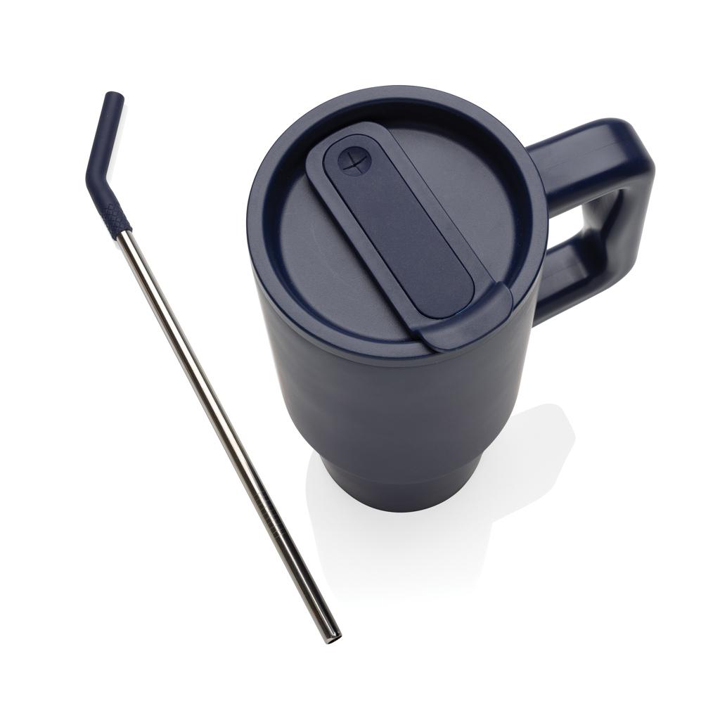 Pahar deluxe din oțel inoxidabil reciclat RCS, 900ml Embrace navy