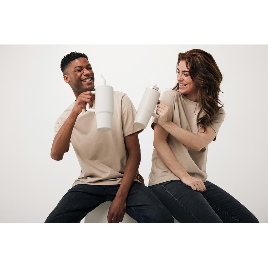 Pahar deluxe din oțel inoxidabil reciclat RCS, 900ml Embrace off white