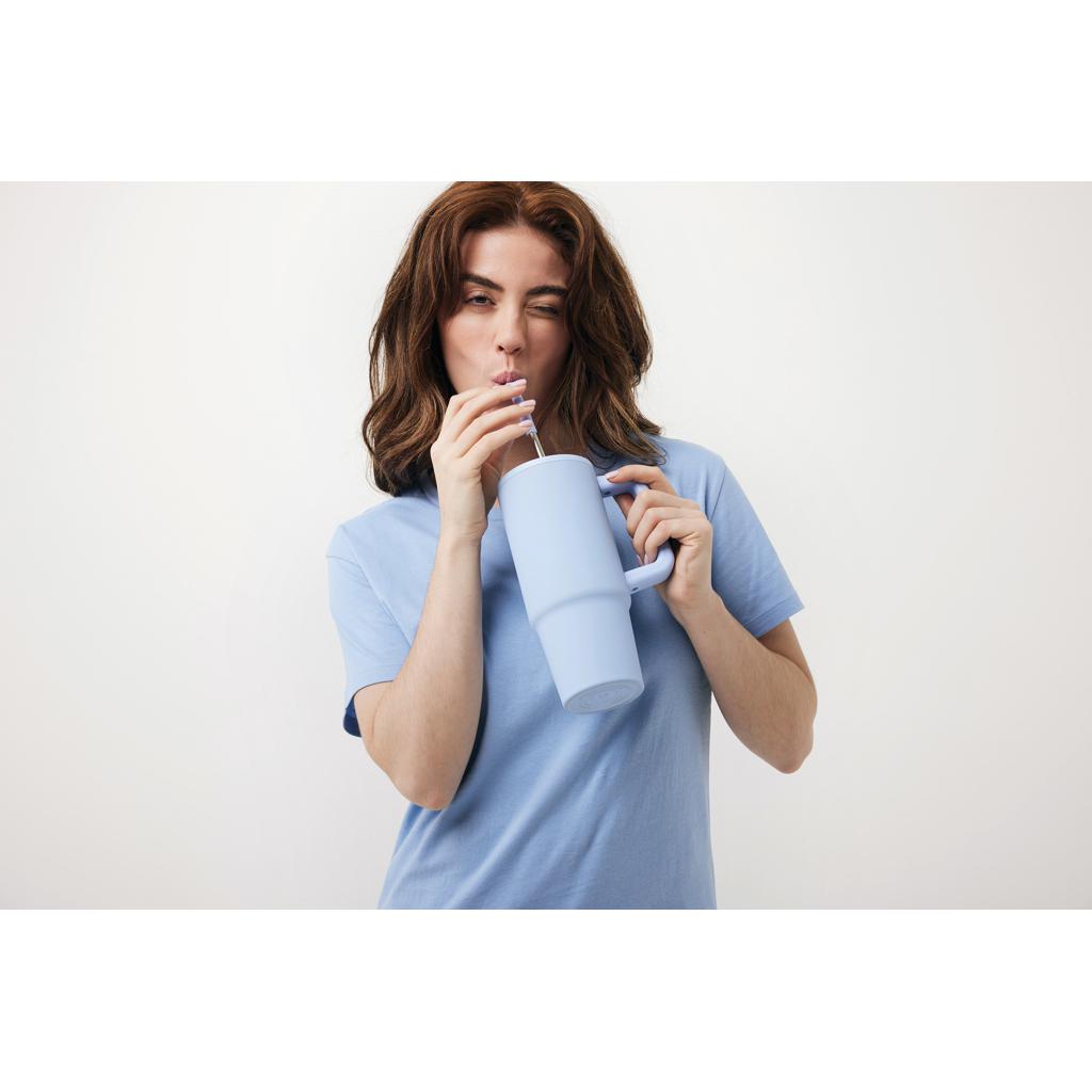 Pahar deluxe din oțel inoxidabil reciclat RCS, 900ml Embrace light blue