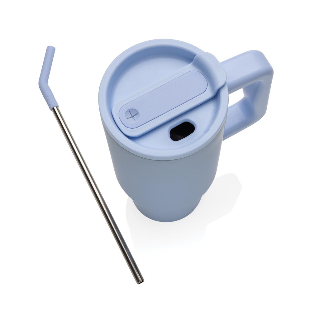 Pahar deluxe din oțel inoxidabil reciclat RCS, 900ml Embrace light blue