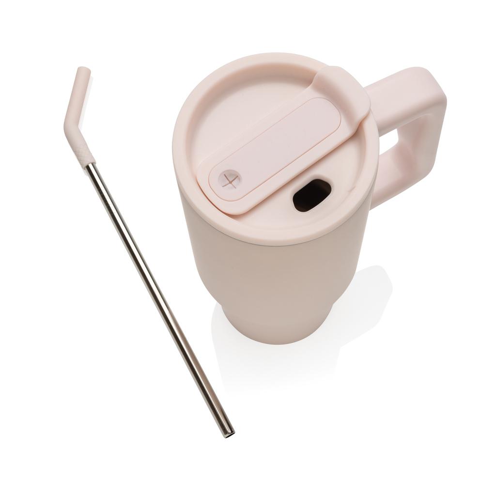 Pahar deluxe din oțel inoxidabil reciclat RCS, 900ml Embrace pink