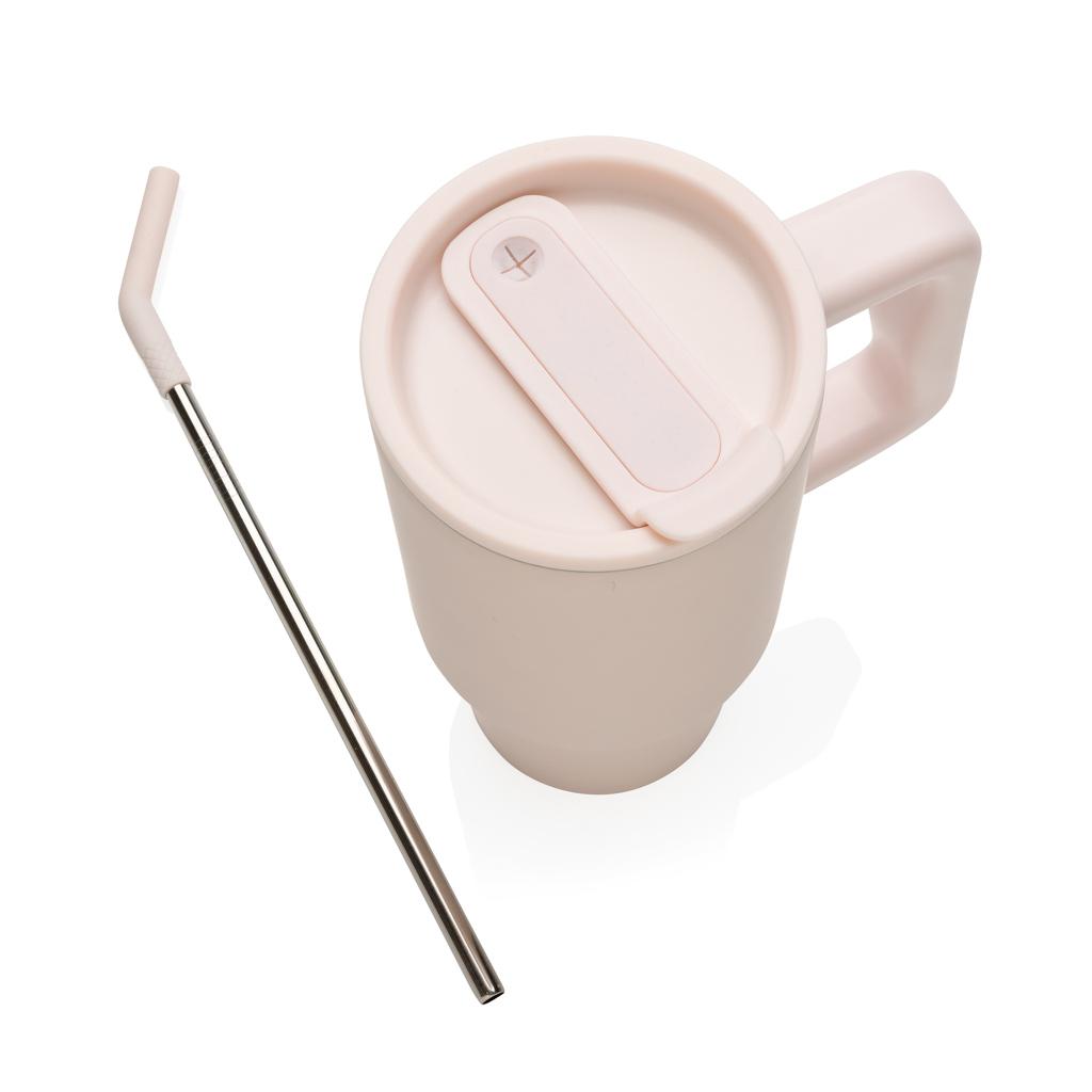 Pahar deluxe din oțel inoxidabil reciclat RCS, 900ml Embrace pink