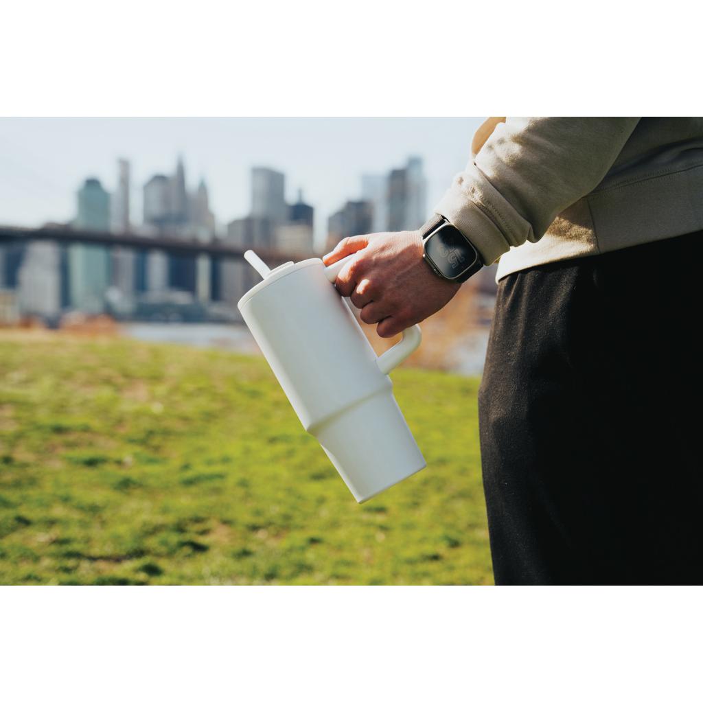 Pahar deluxe din oțel inoxidabil reciclat RCS, 900ml Embrace transparent