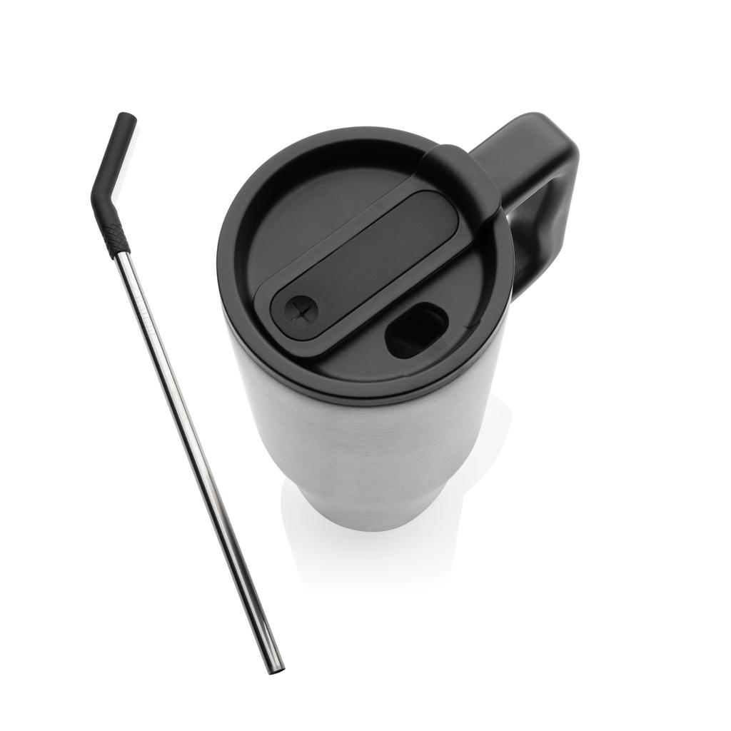 Pahar deluxe din oțel inoxidabil reciclat RCS, 900ml Embrace silver