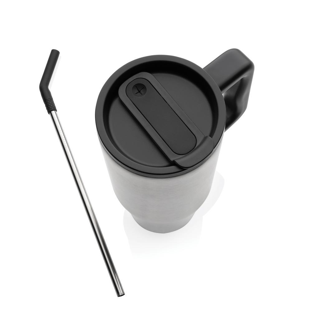 Pahar deluxe din oțel inoxidabil reciclat RCS, 900ml Embrace silver