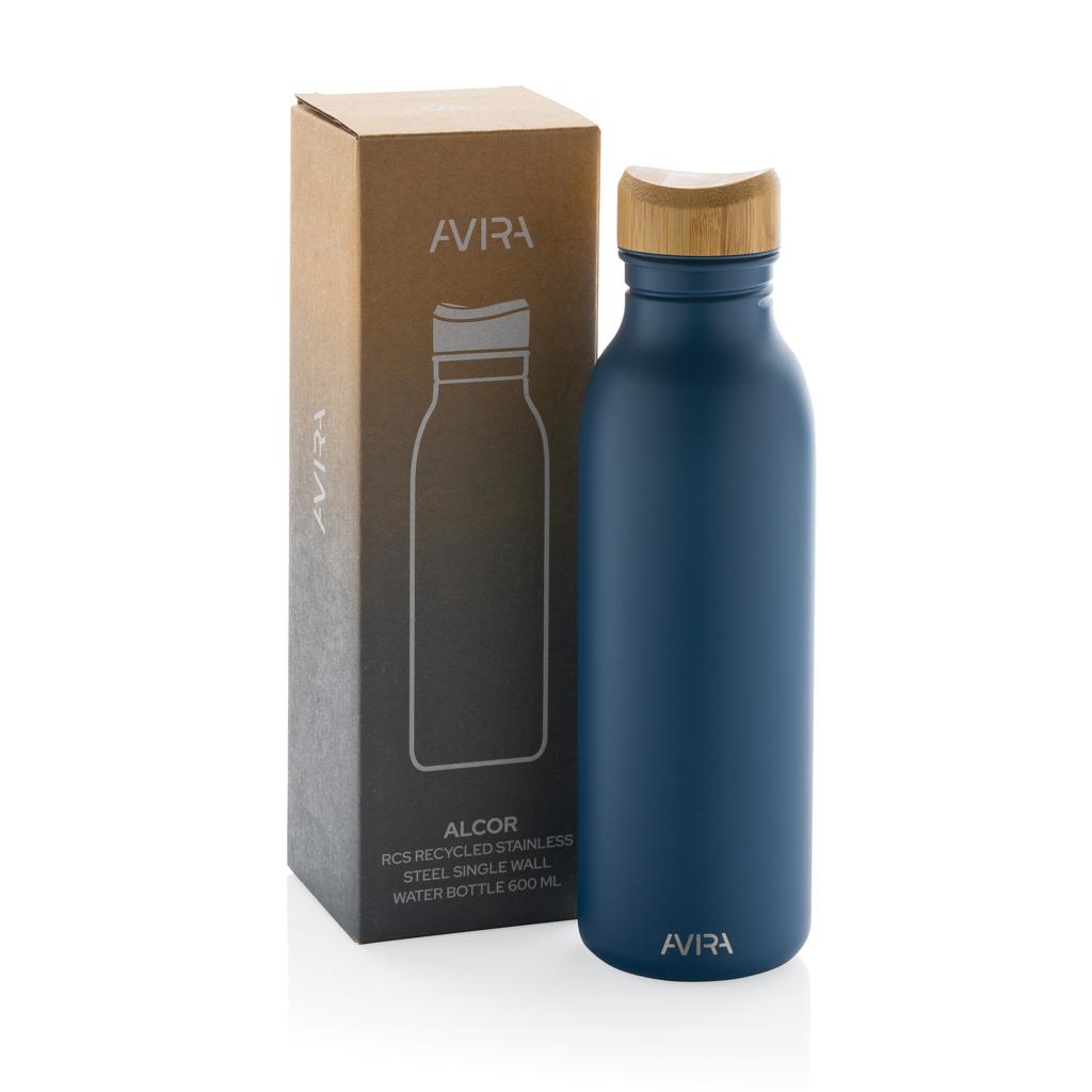 Sticlă de apă  Re-steel RCS cu pereți simpli, 600ml Avira Alcor navy