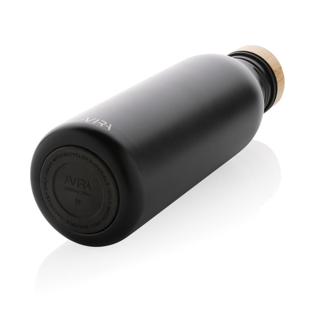 Sticlă de apă  Re-steel RCS cu pereți simpli, 600ml Avira Alcor black