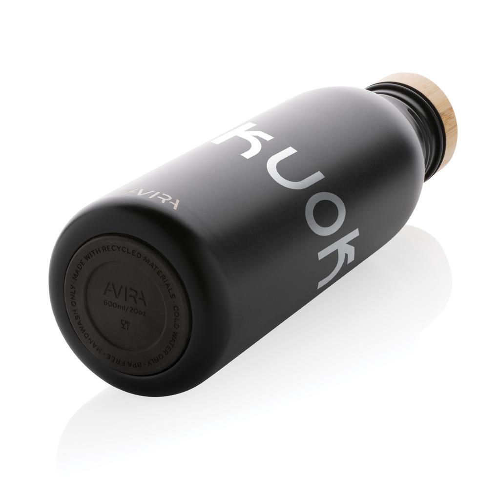 Sticlă de apă  Re-steel RCS cu pereți simpli, 600ml Avira Alcor black