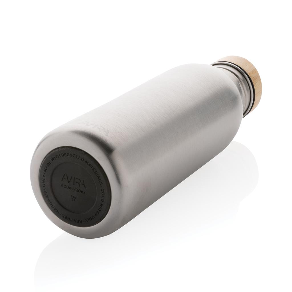 Sticlă de apă  Re-steel RCS cu pereți simpli, 600ml Avira Alcor silver