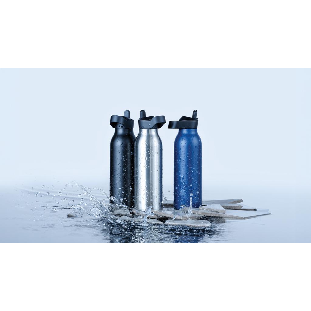 Sticlă de apă Re-steel  RCS cu capac fliptop, 500ml Avira Ara navy