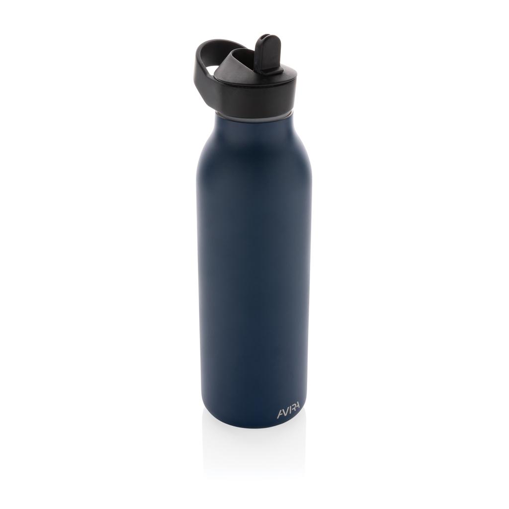 Sticlă de apă Re-steel  RCS cu capac fliptop, 500ml Avira Ara navy