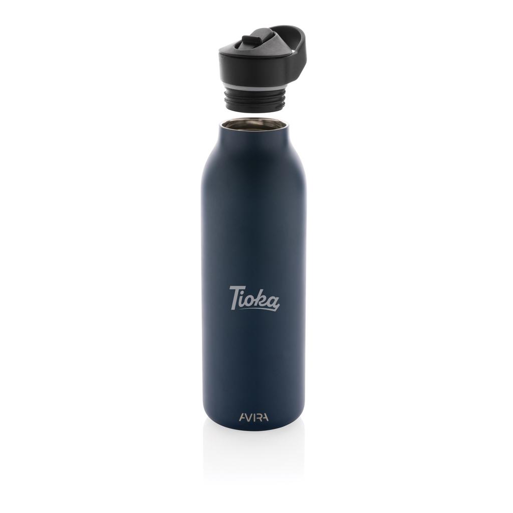 Sticlă de apă Re-steel  RCS cu capac fliptop, 500ml Avira Ara navy
