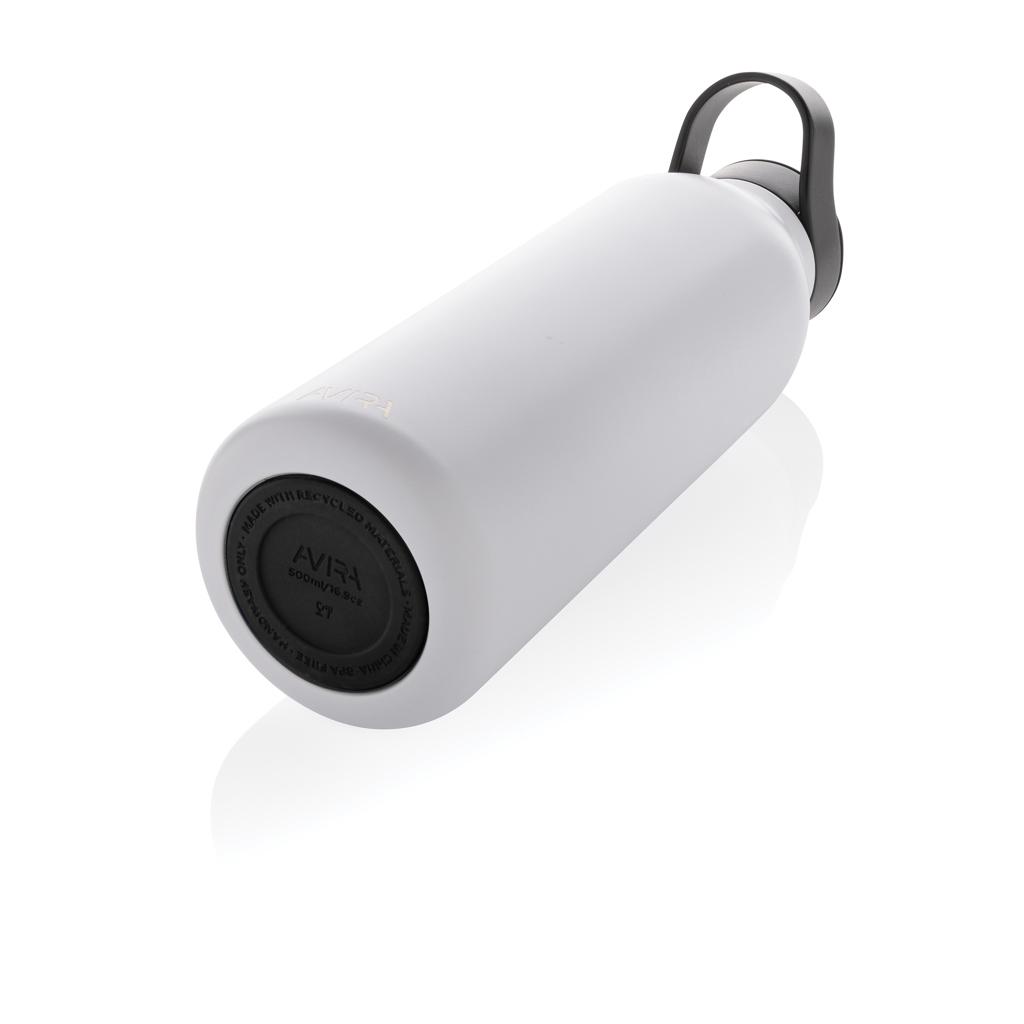 Sticlă de apă Re-steel  RCS cu capac fliptop, 500ml Avira Ara transparent