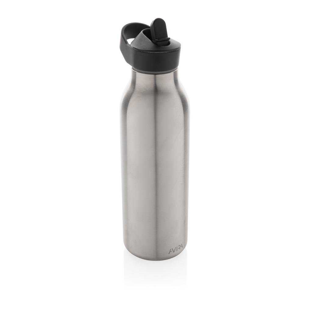 Sticlă de apă Re-steel  RCS cu capac fliptop, 500ml Avira Ara silver