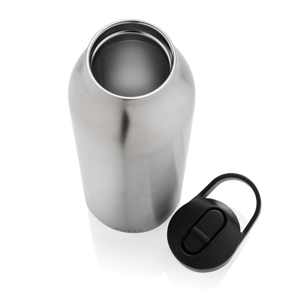 Sticlă de apă Re-steel  RCS cu capac fliptop, 500ml Avira Ara silver