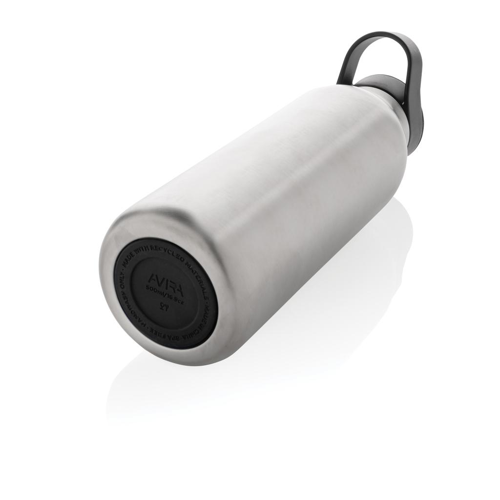 Sticlă de apă Re-steel  RCS cu capac fliptop, 500ml Avira Ara silver