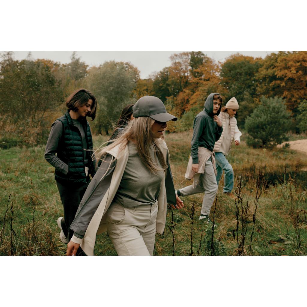 Șapcă sport din RPET, cu 6 panouri Impact AWARE™ grey