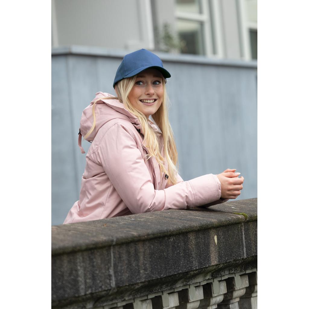 Șapcă cu 5 panouri din bumbac reciclat de 280gr, cu tracer AWARE™Impact navy