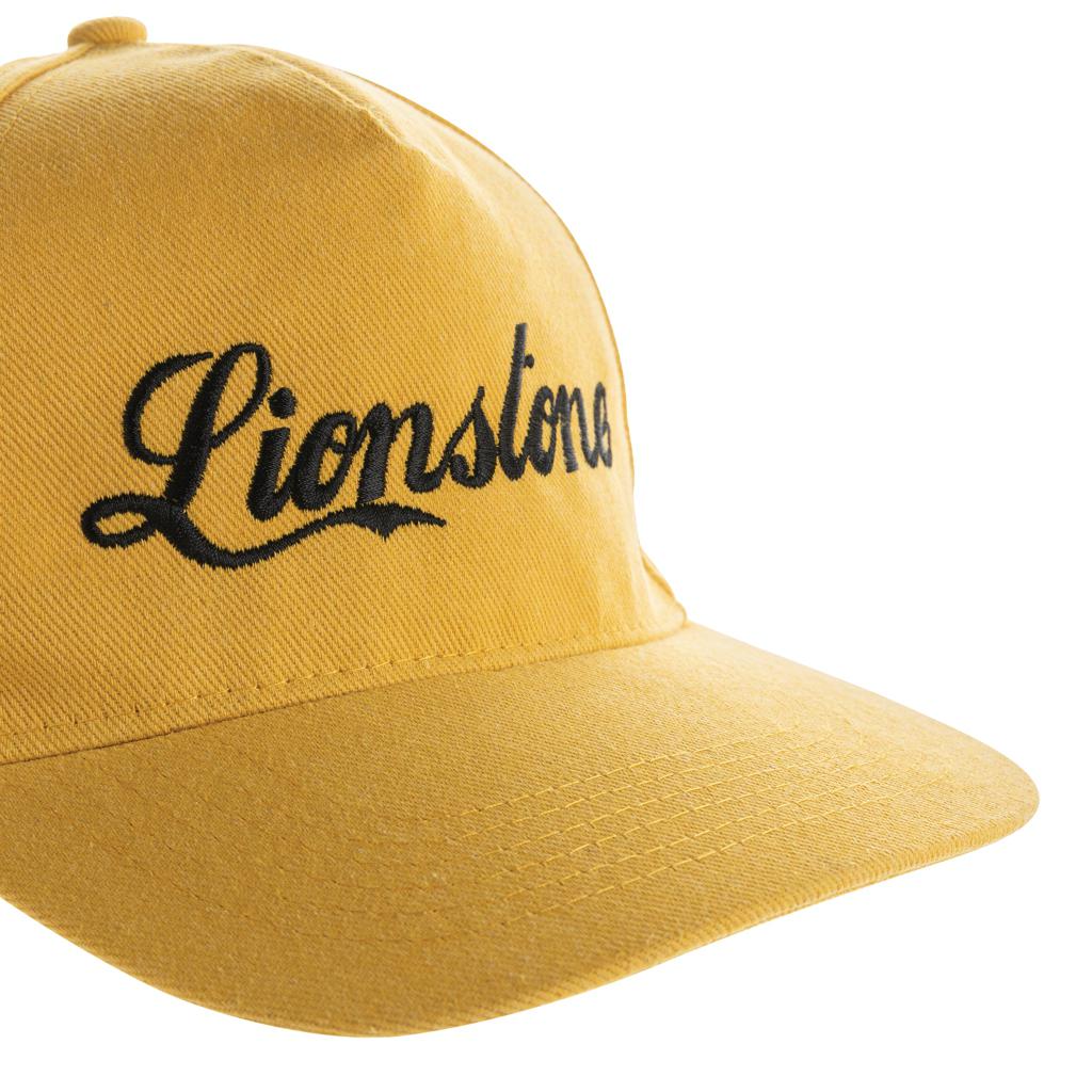 Șapcă cu 5 panouri din bumbac reciclat de 280gr, cu tracer AWARE™Impact yellow