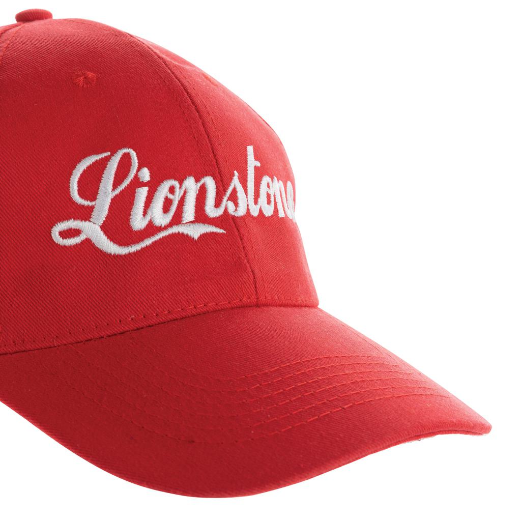 Șapcă cu 6 panouri din bumbac reciclat de 190gr, cu tracer AWARE™ Impact red