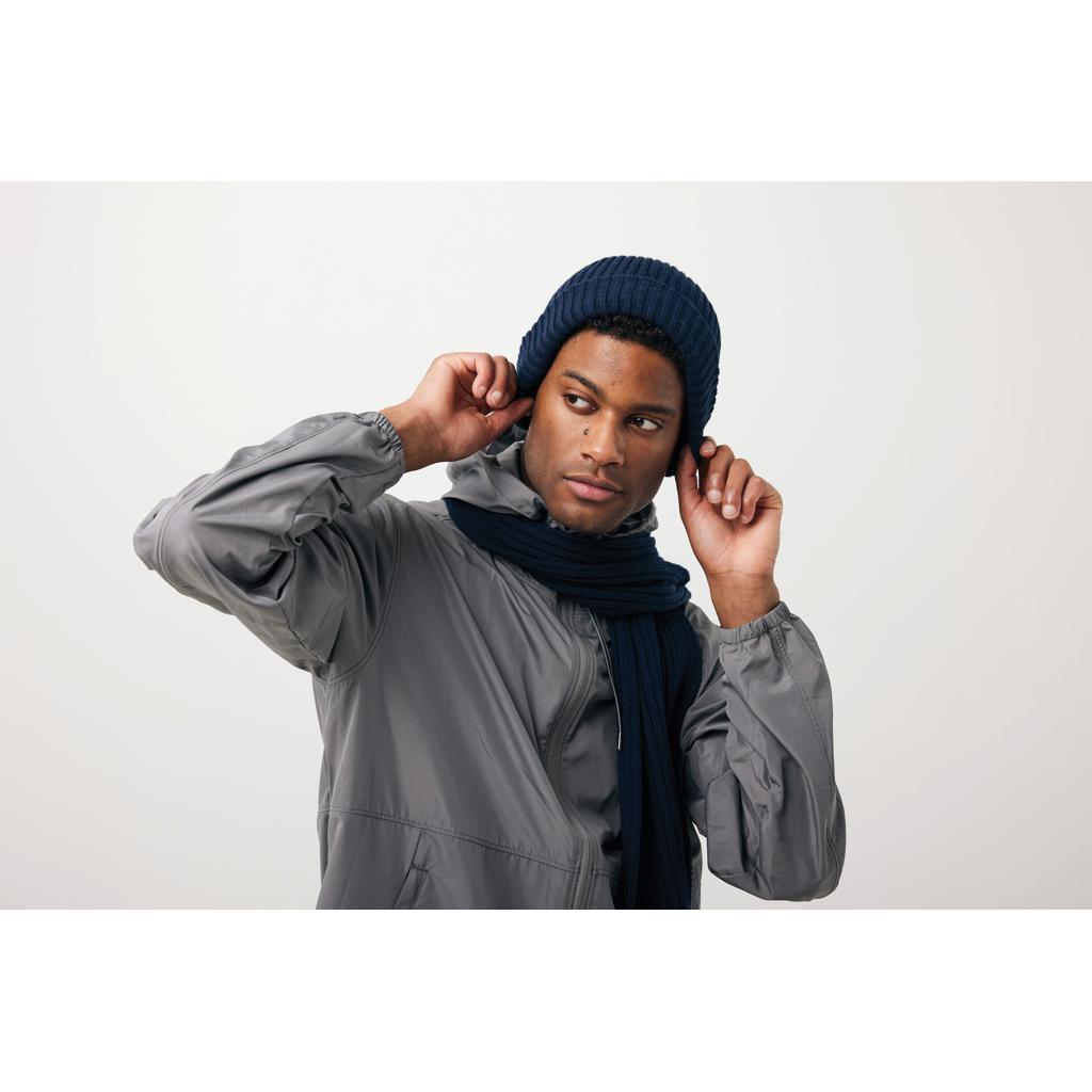 Căciulă dublu tricotată din Polylana® Impact AWARE™ navy