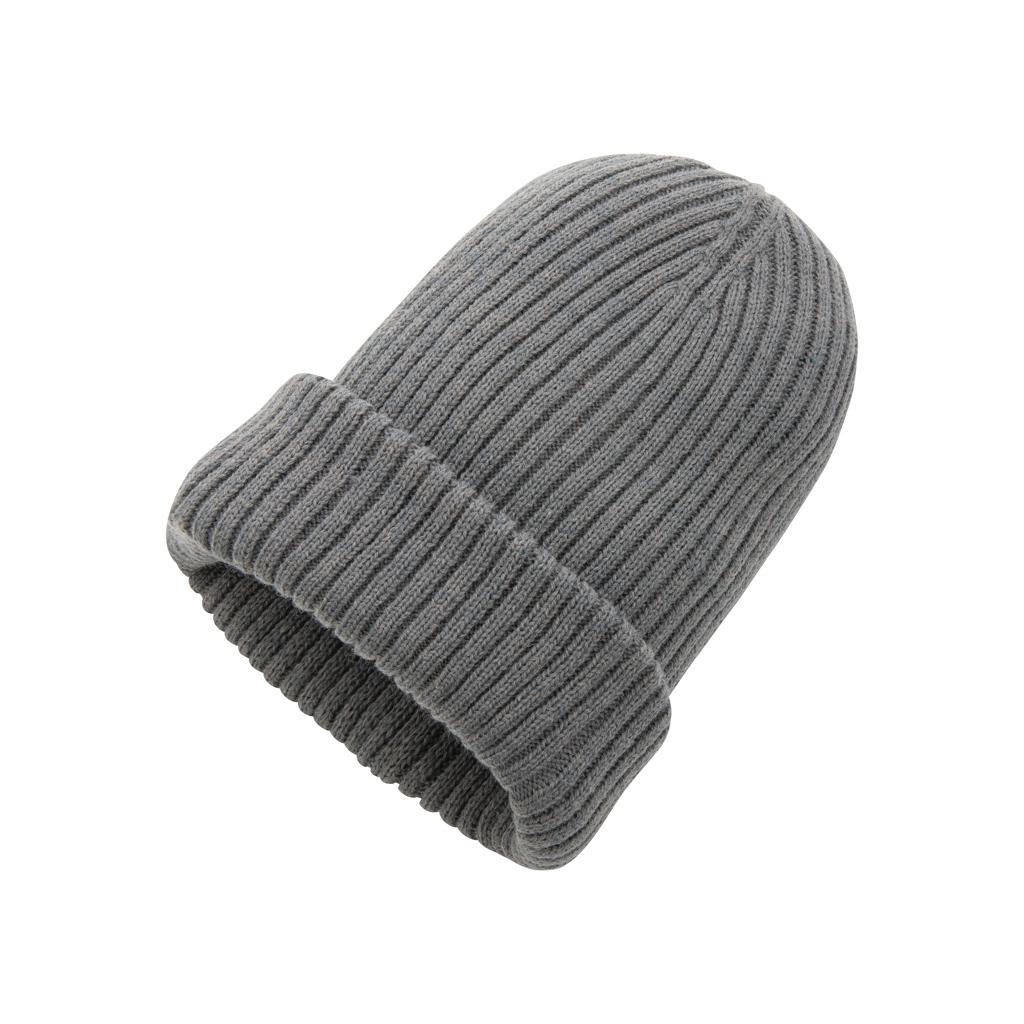 Căciulă dublu tricotată din Polylana® Impact AWARE™ anthracite