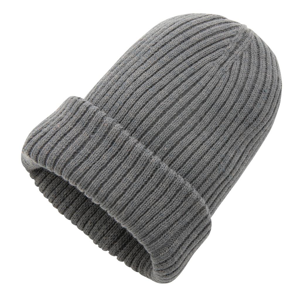 Căciulă dublu tricotată din Polylana® Impact AWARE™ anthracite