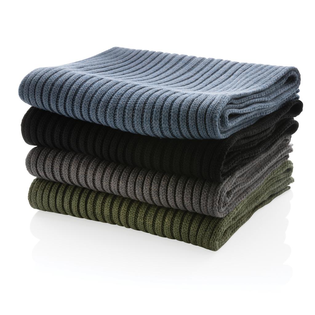 Eșarfă tricotată din Polylana®, 180 x 25cm Impact AWARE™  blue