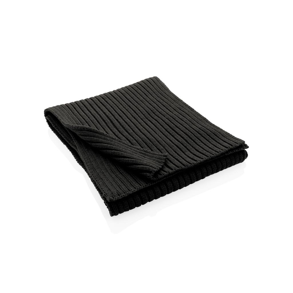 Eșarfă tricotată din Polylana®, 180 x 25cm Impact AWARE™  black