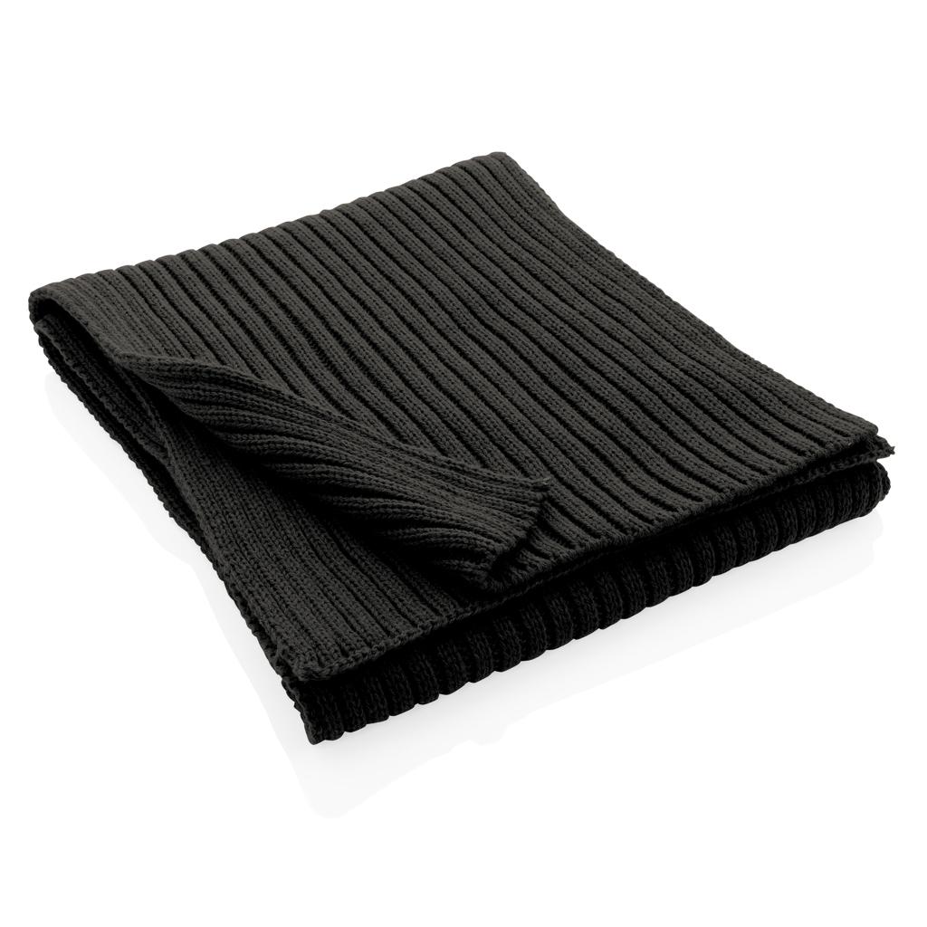 Eșarfă tricotată din Polylana®, 180 x 25cm Impact AWARE™  black