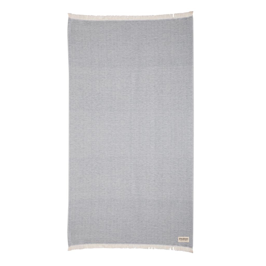 Prosop/pătură 4 anotimpuri 100 x 180 cm Ukiyo Hisako AWARE™ navy