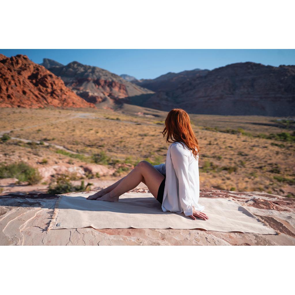 Prosop hammam solid 100x180 cm Ukiyo Keiko AWARE™ brown