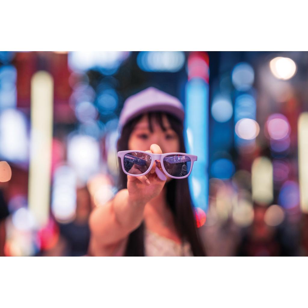 Ochelari de soare din plastic reciclat RCS purple