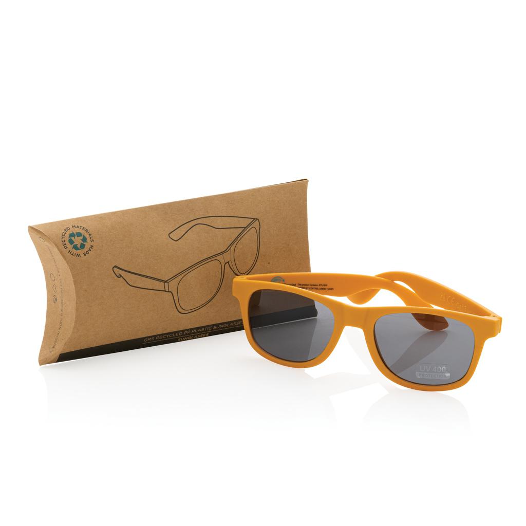 Ochelari de soare din plastic reciclat RCS orange