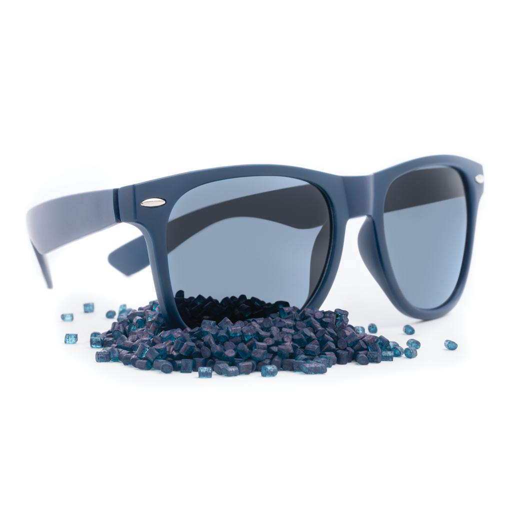 Ochelari de soare din plastic reciclat GRS navy