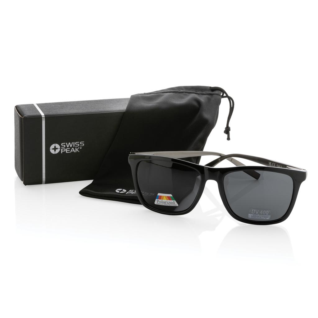 Ochelari de soare polarizați  din plastic reciclat RCS Swiss Peak black