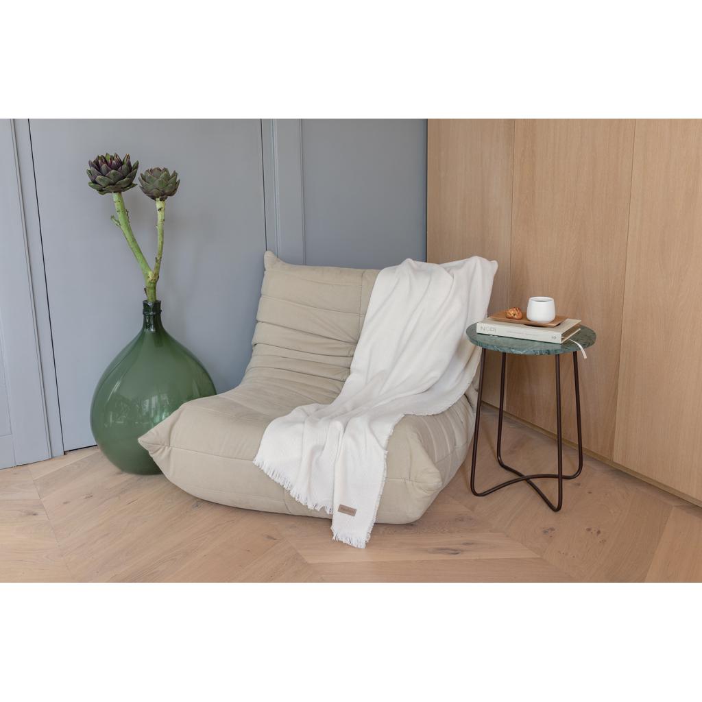 Pătură țesută din Polylana® 130x150 cm Ukiyo Aware™  off white