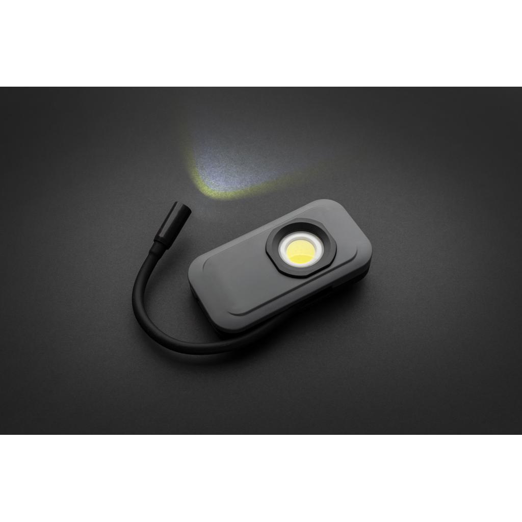 Lumină de lucru reîncărcabilă prin USB din plastic reciclat RCS Gear X grey