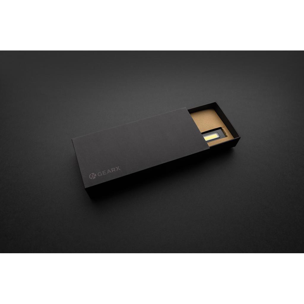 Lumină de inspecție reîncărcabilă prin USB din plastic reciclat RCS Gear X grey