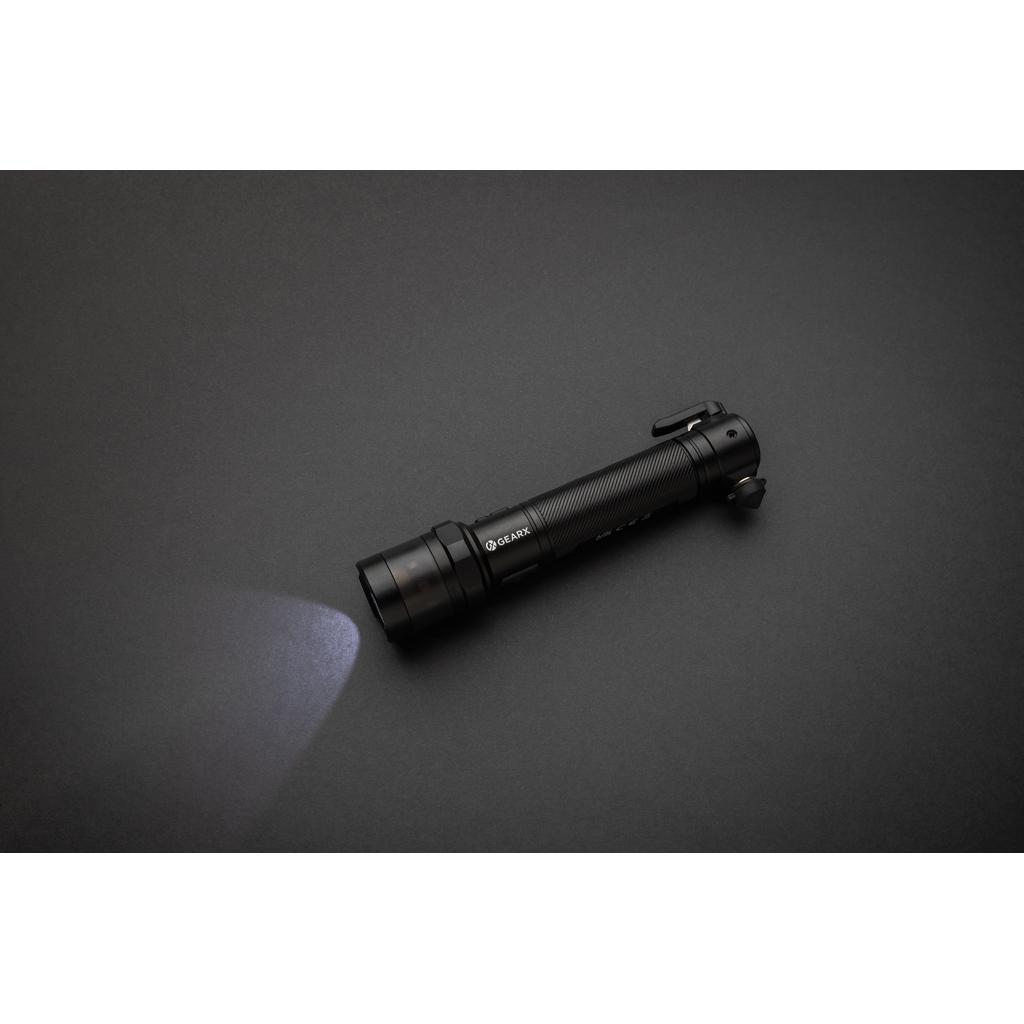 Lanternă de înaltă performanță din aluminiu reciclat RCS, pentru mașină Gear X black