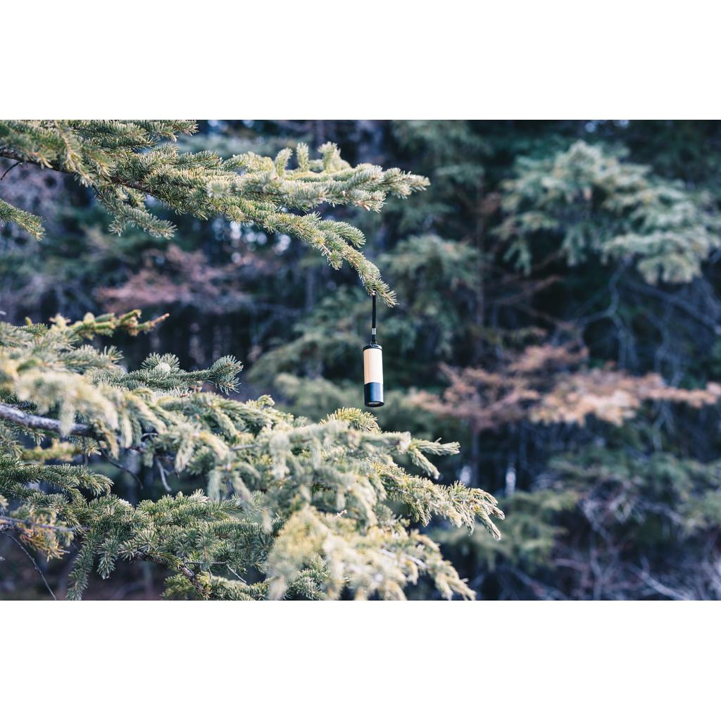 Lanternă din bambus și plastic reciclat, certificată RCS brown