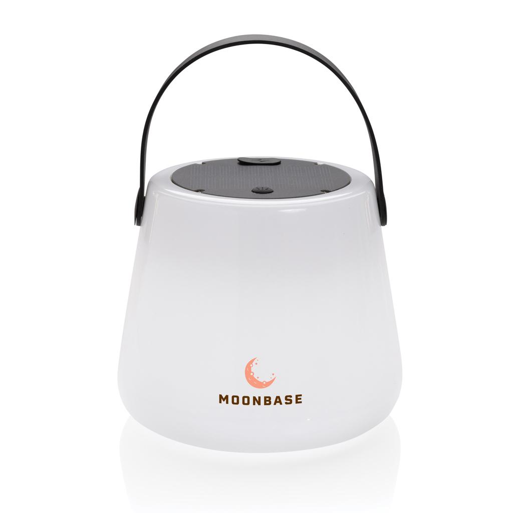 Lumină de exterior din ABS reciclat RCS, reîncărcabilă prin USB SolarGlow transparent