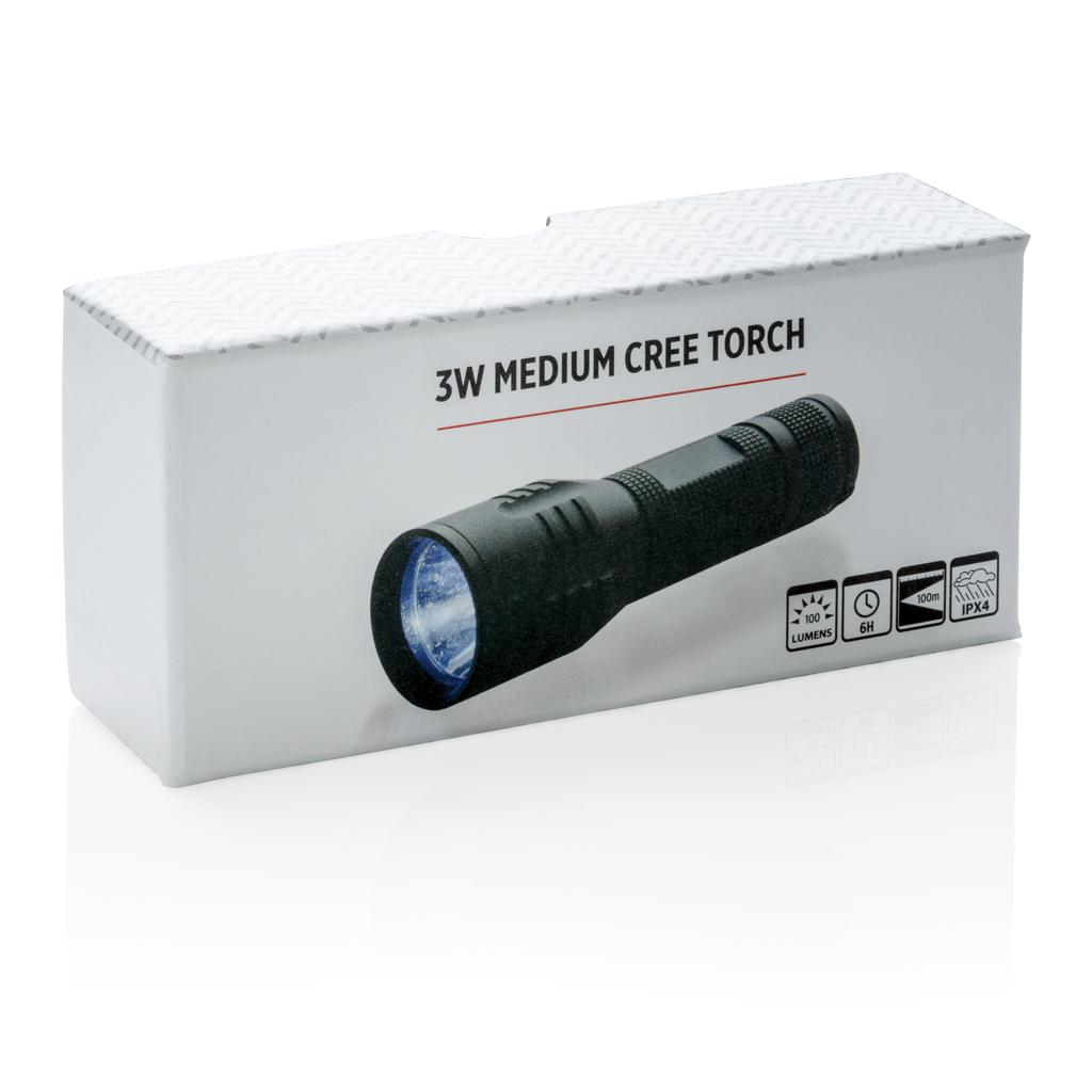 Lanternă medie de 3W CREE black