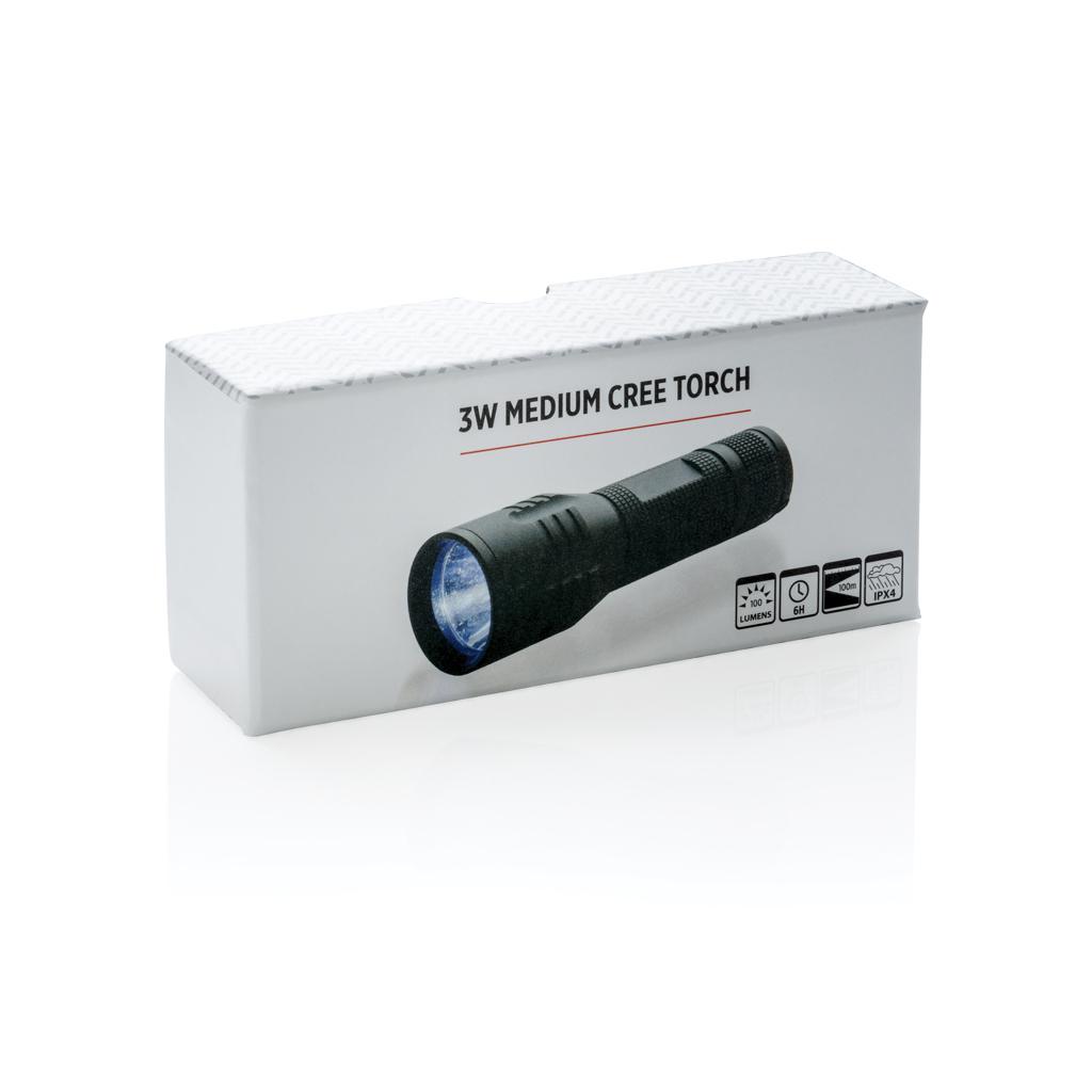 Lanternă medie de 3W CREE black