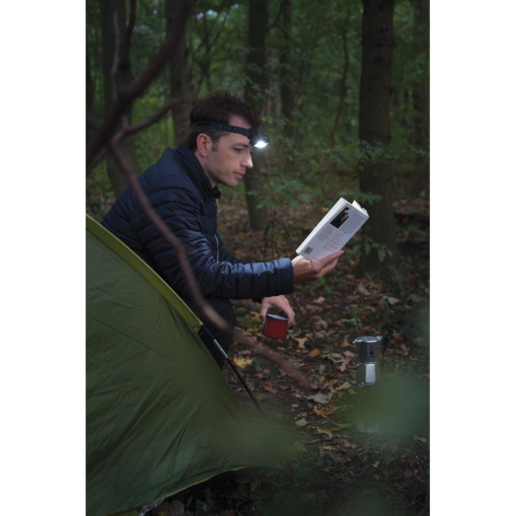 Lanternă frontală COB black