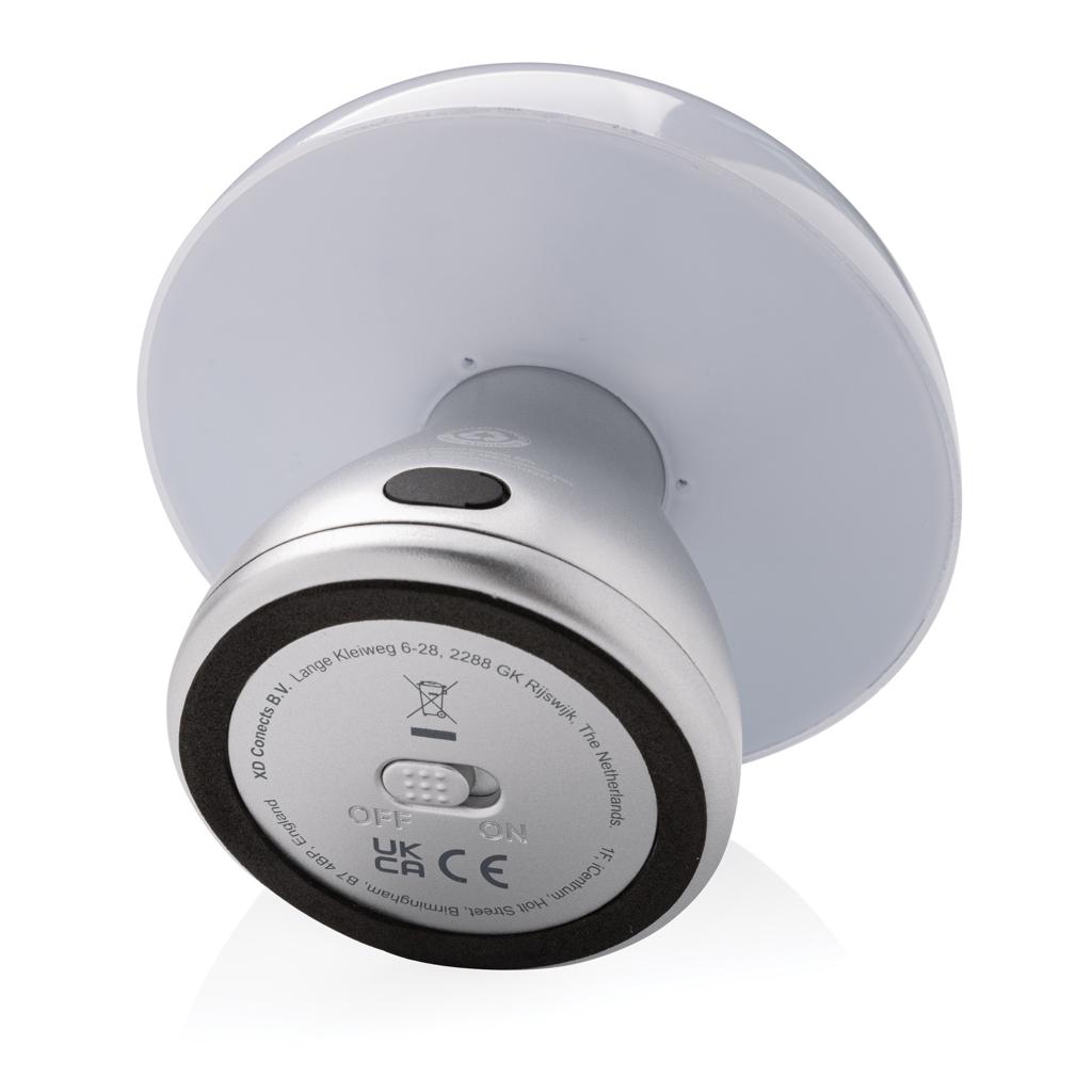 Lampă de masă Luming RCS din plastic reciclat, reîncărcabilă prin USB grey